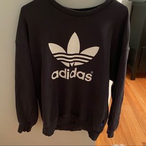 Adidas black crew neck